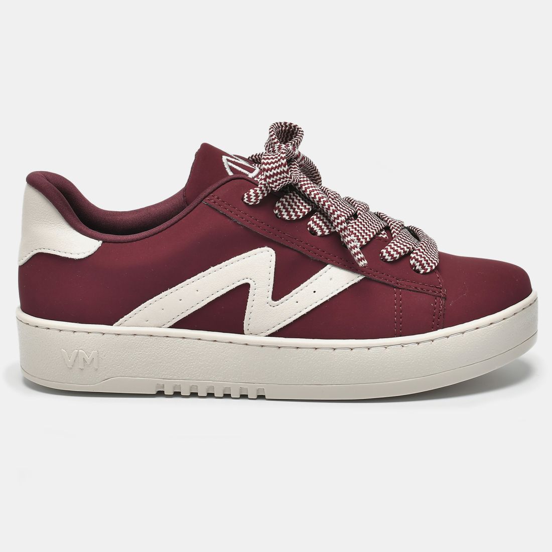 Tênis Casual Bordo-off White