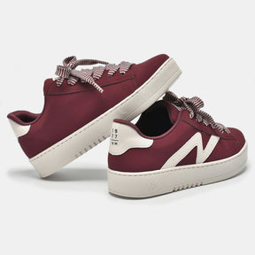 Tênis Casual Bordo-off White