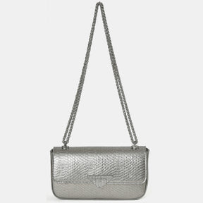 Bolsa Crossbody Cristal Snake Vinho